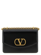 Valentino Garavani Black Calfskin Shoulder Bag Valentino Garavani
