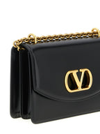 Valentino Garavani Black Calfskin Shoulder Bag Valentino Garavani