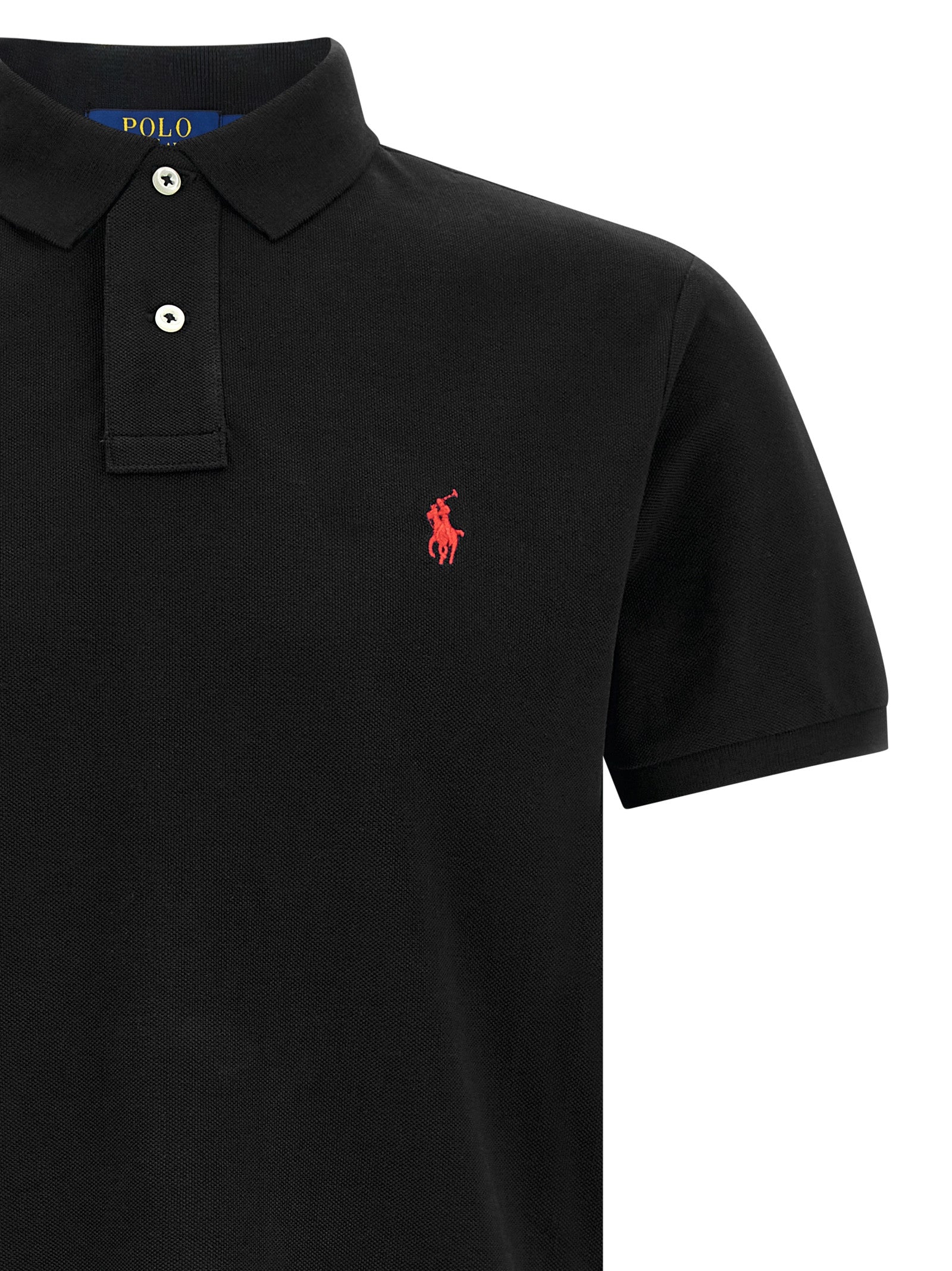 Polo Ralph Lauren Black Cotton Polo Shirt Polo Ralph Lauren