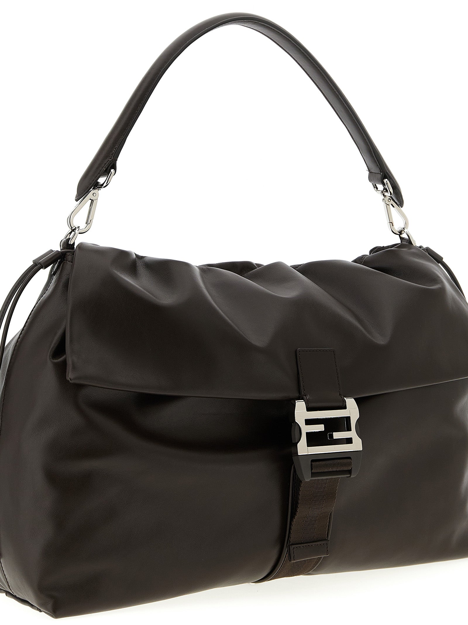 Fendi Brown Calfskin Handbag Fendi