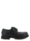 Balenciaga Black Bull Skin Slip-On Loafers Balenciaga