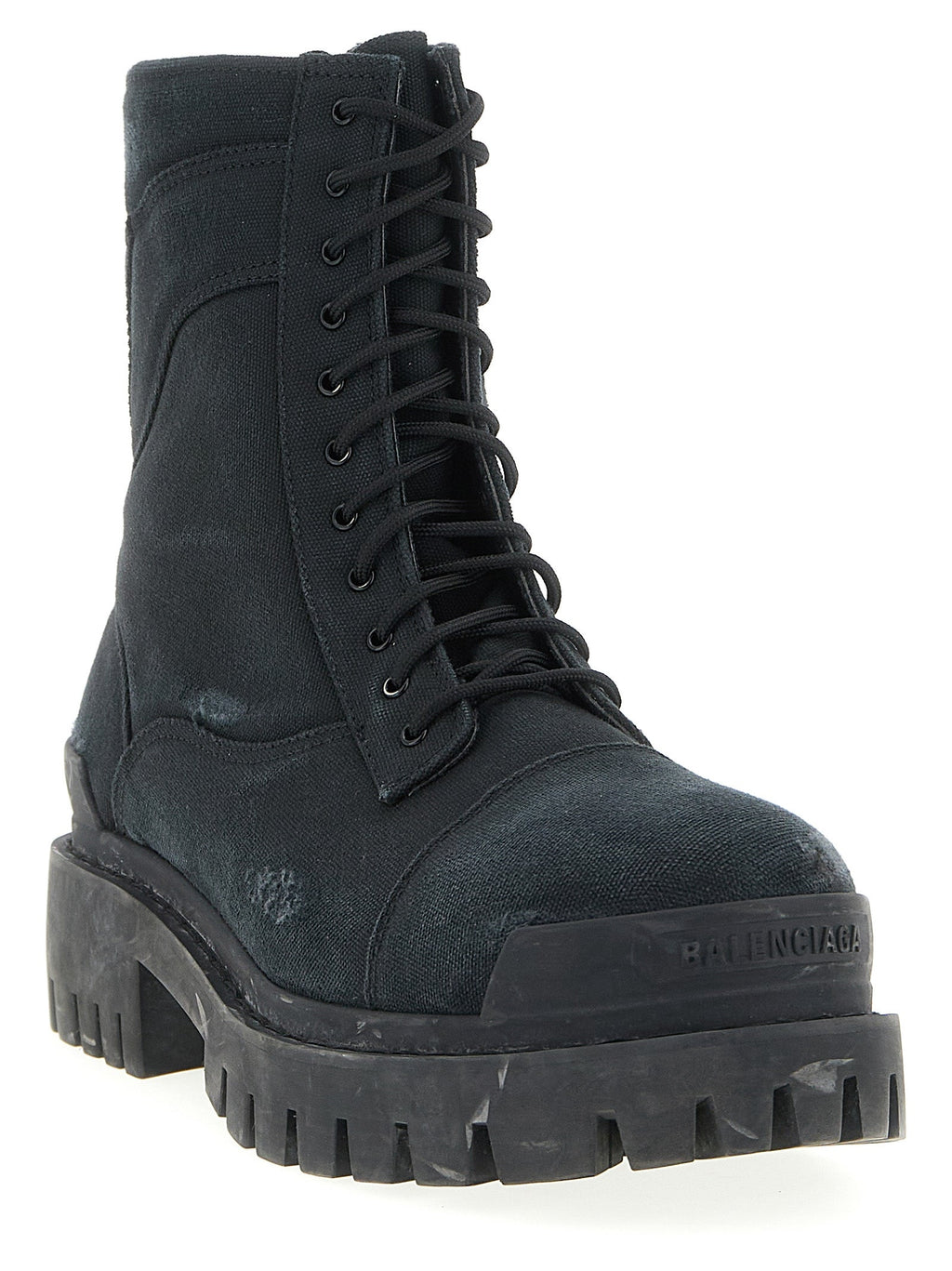 Balenciaga Black Cotton Chelsea Boots Balenciaga