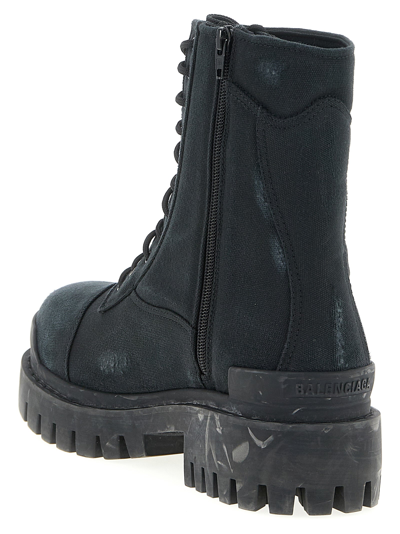 Balenciaga Black Cotton Chelsea Boots Balenciaga