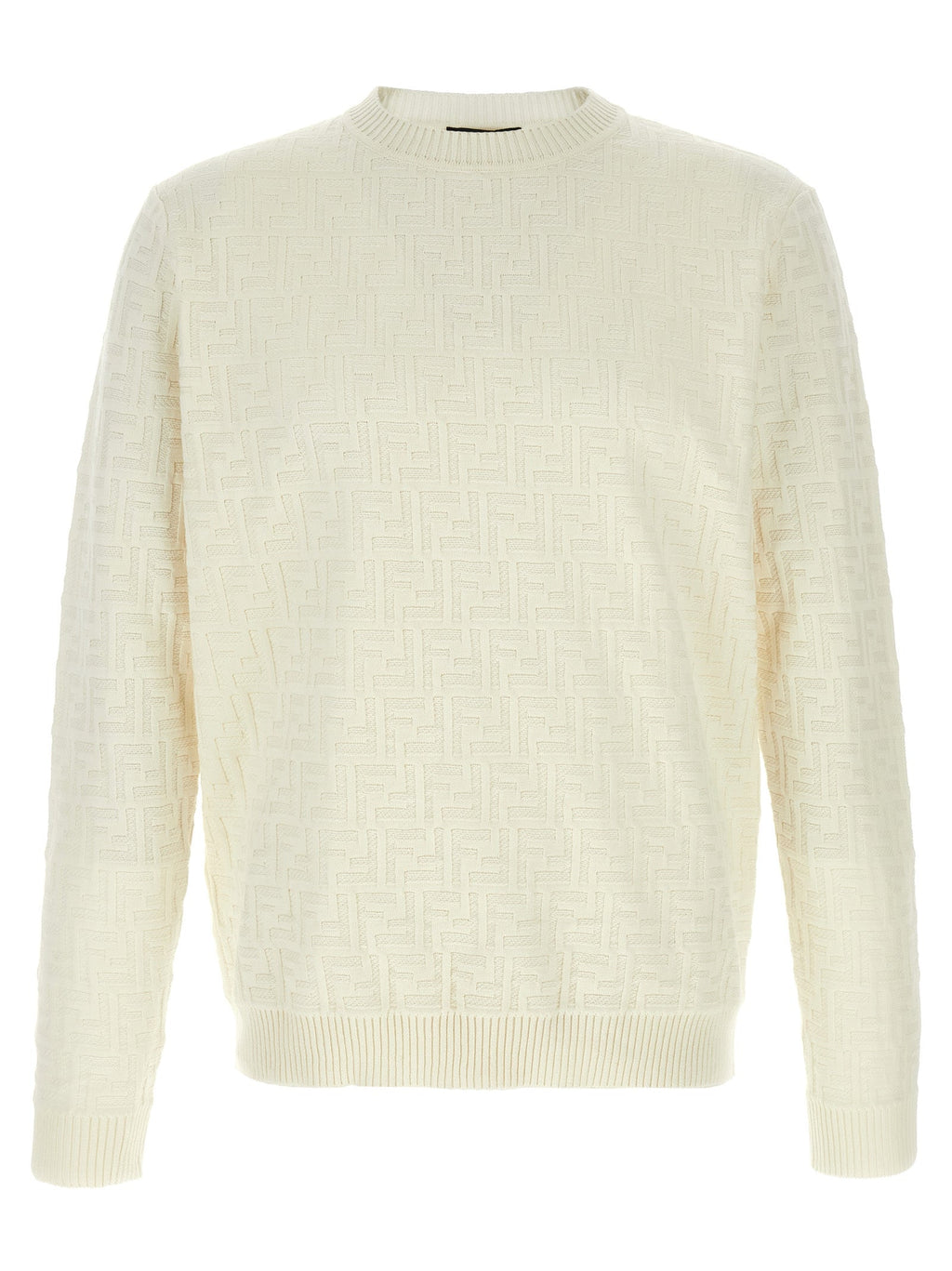 Fendi White Cotton Cardigan Fendi