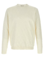 Fendi White Cotton Cardigan Fendi