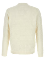 Fendi White Cotton Cardigan Fendi