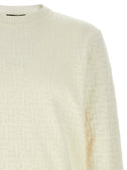 Fendi White Cotton Cardigan Fendi
