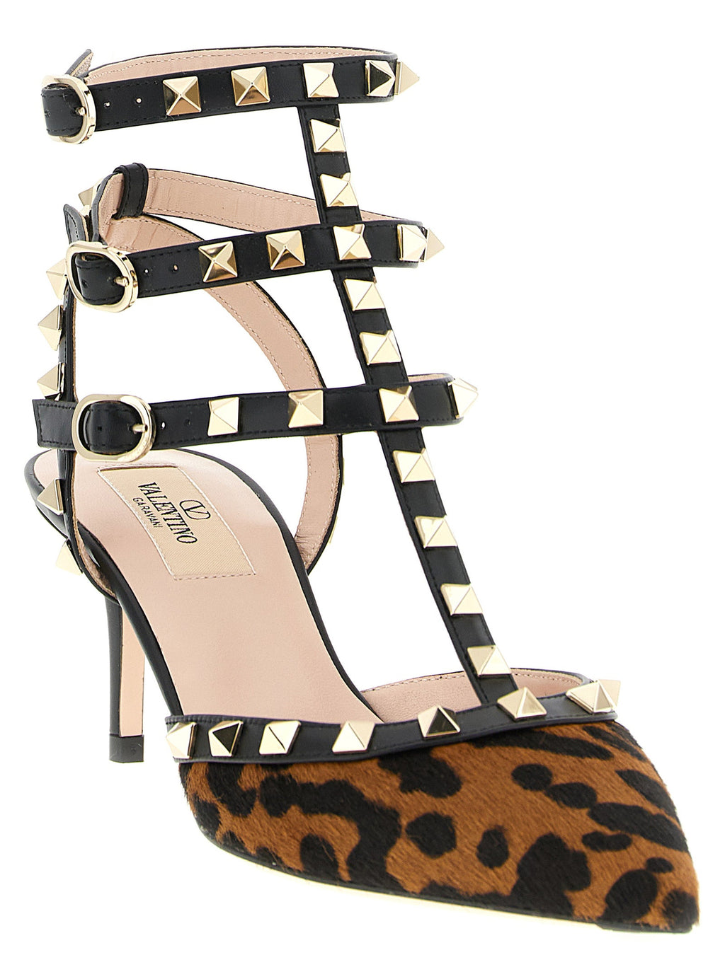 Valentino Garavani Multicolor Calfskin Mid Heel Pumps Valentino Garavani
