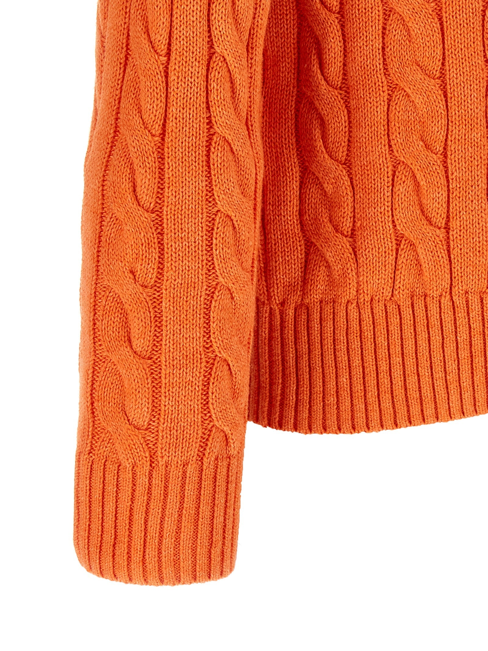 Polo Ralph Lauren Orange Cotton Cardigan Polo Ralph Lauren