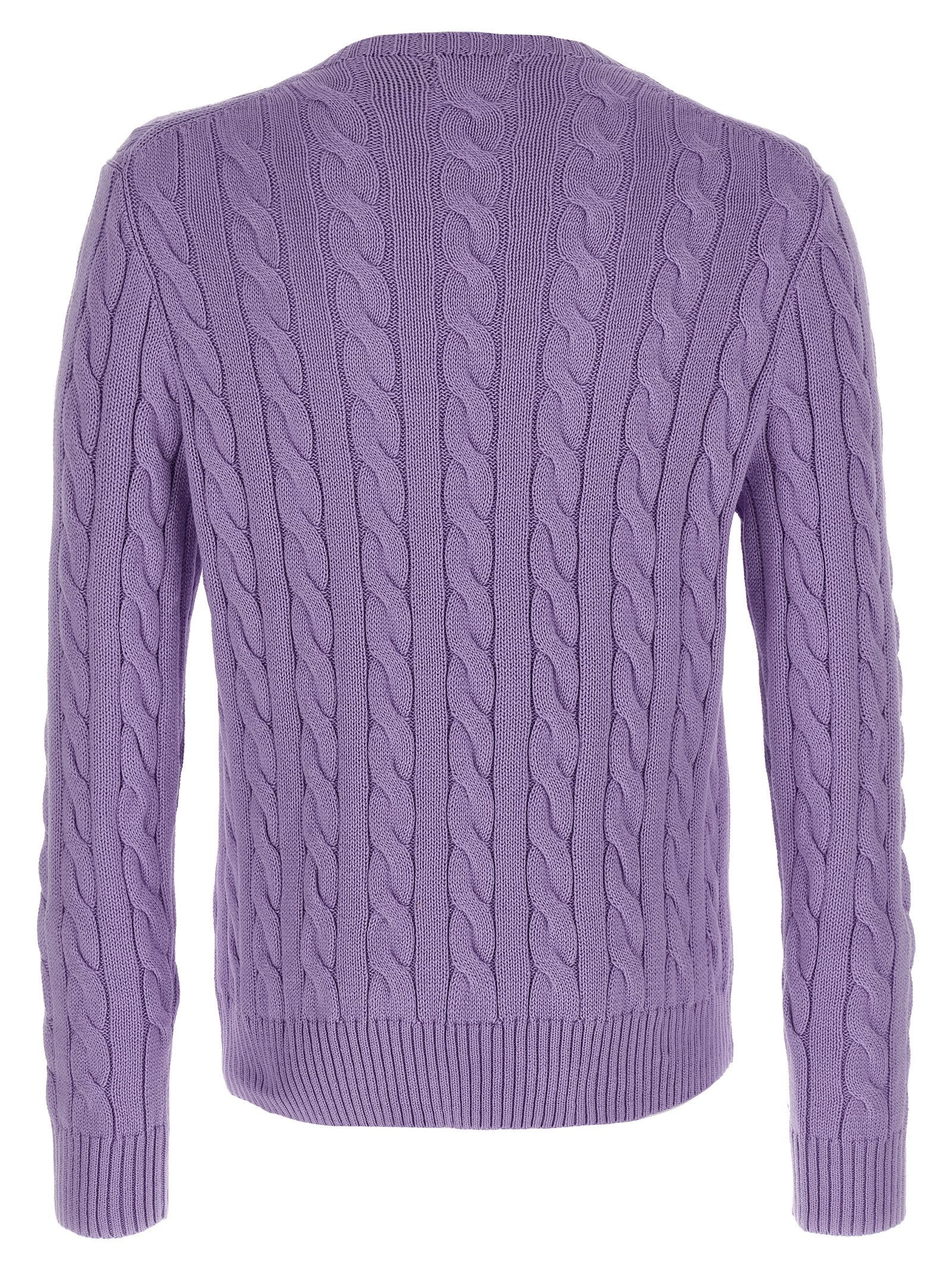 Polo Ralph Lauren Purple Cotton Cardigan Polo Ralph Lauren