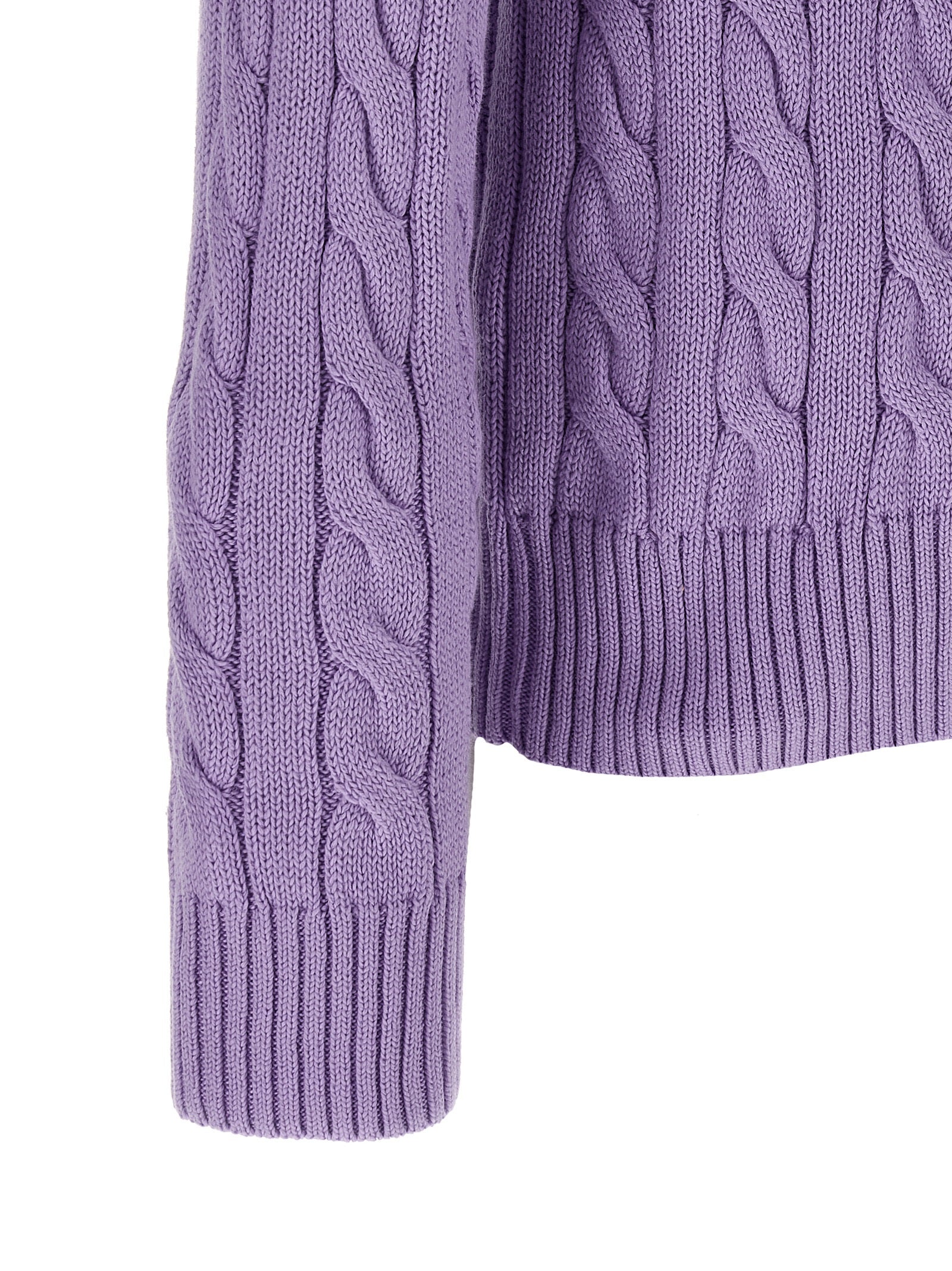 Polo Ralph Lauren Purple Cotton Cardigan Polo Ralph Lauren