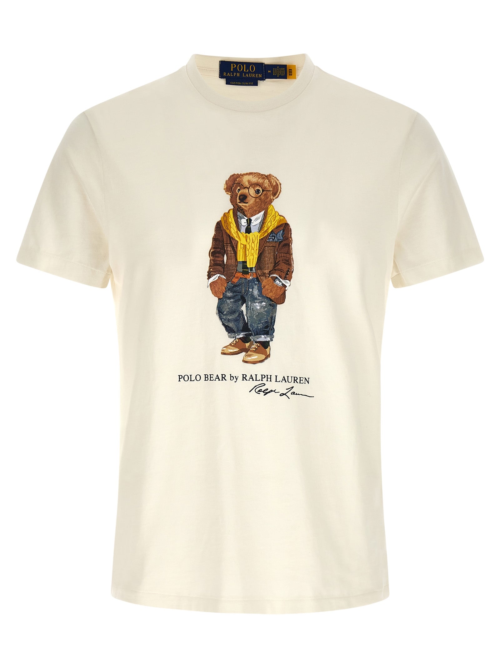 Polo Ralph Lauren White Cotton T-Shirt Polo Ralph Lauren