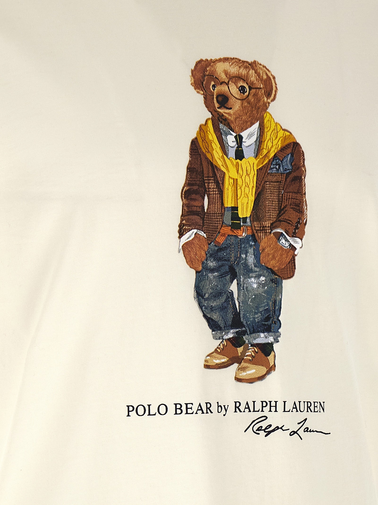 Polo Ralph Lauren White Cotton T-Shirt Polo Ralph Lauren