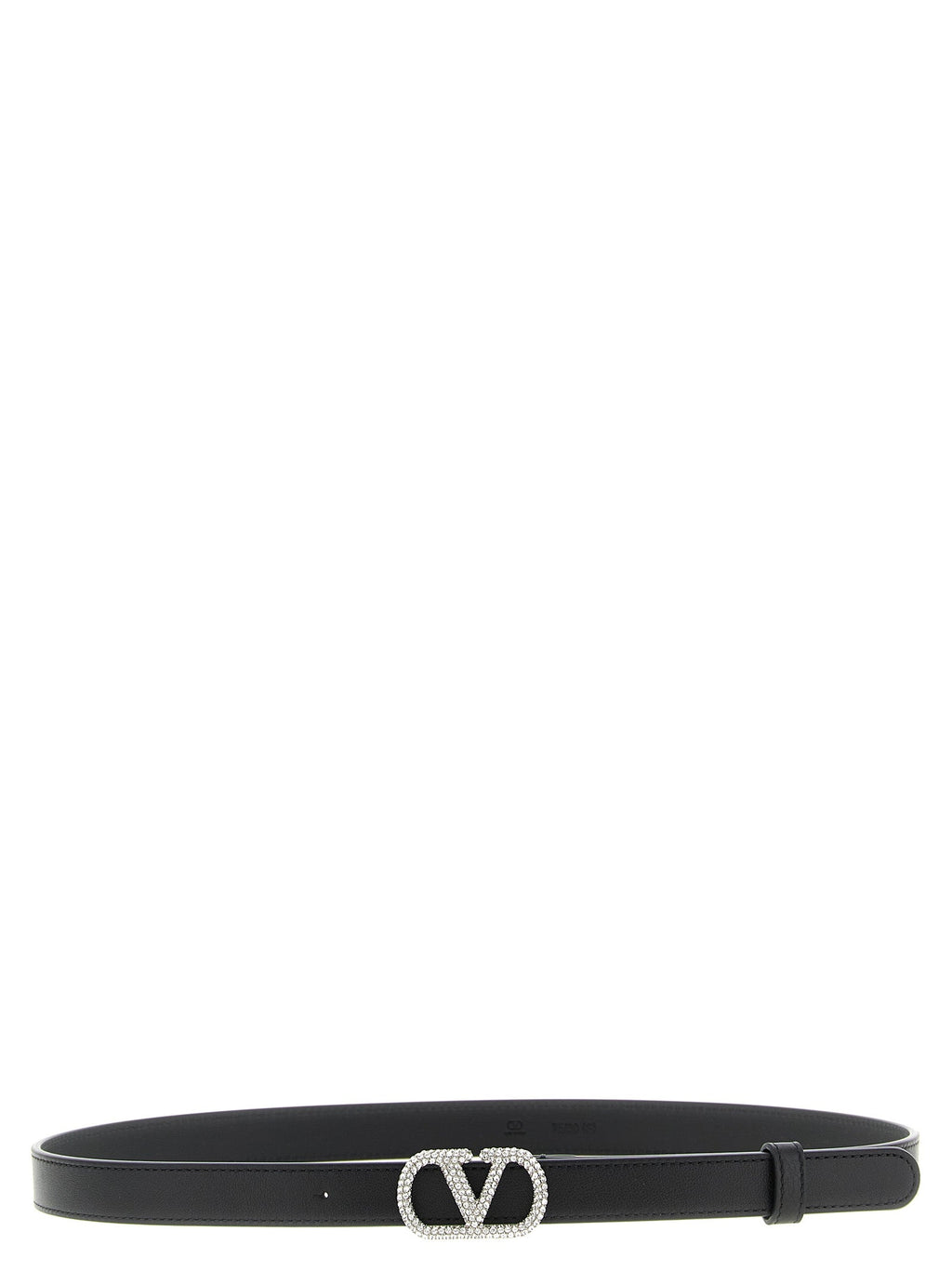 Valentino Garavani Black Calfskin Regular Belt Valentino Garavani