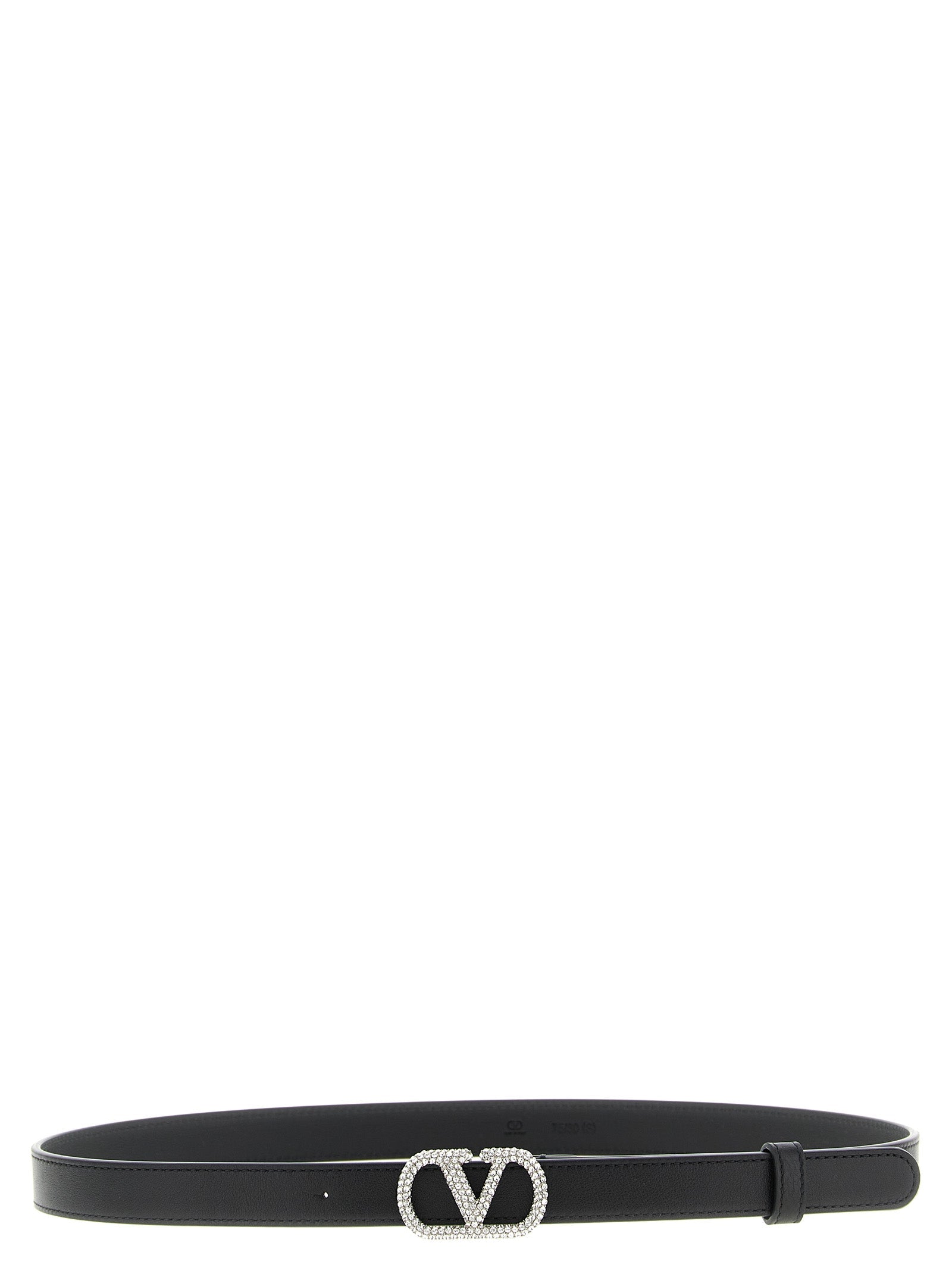 Valentino Garavani Black Calfskin Regular Belt Valentino Garavani