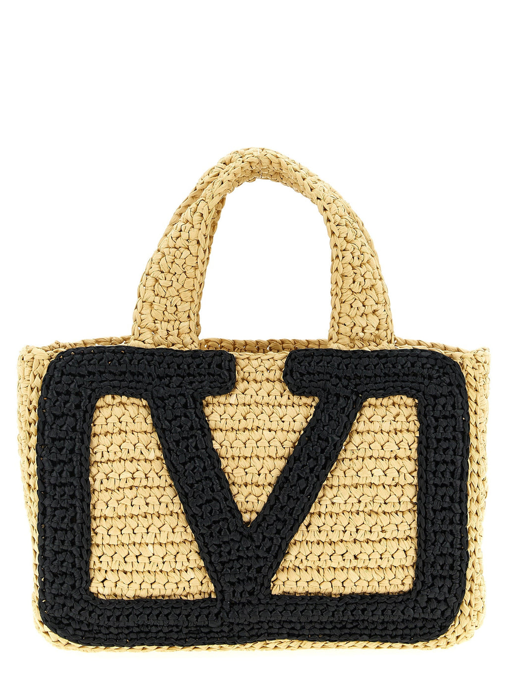 Valentino Garavani Black Viscose Tote Bag Valentino Garavani