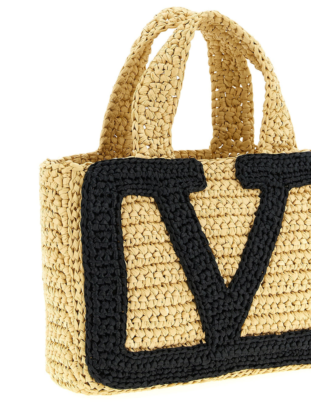 Valentino Garavani Black Viscose Tote Bag Valentino Garavani