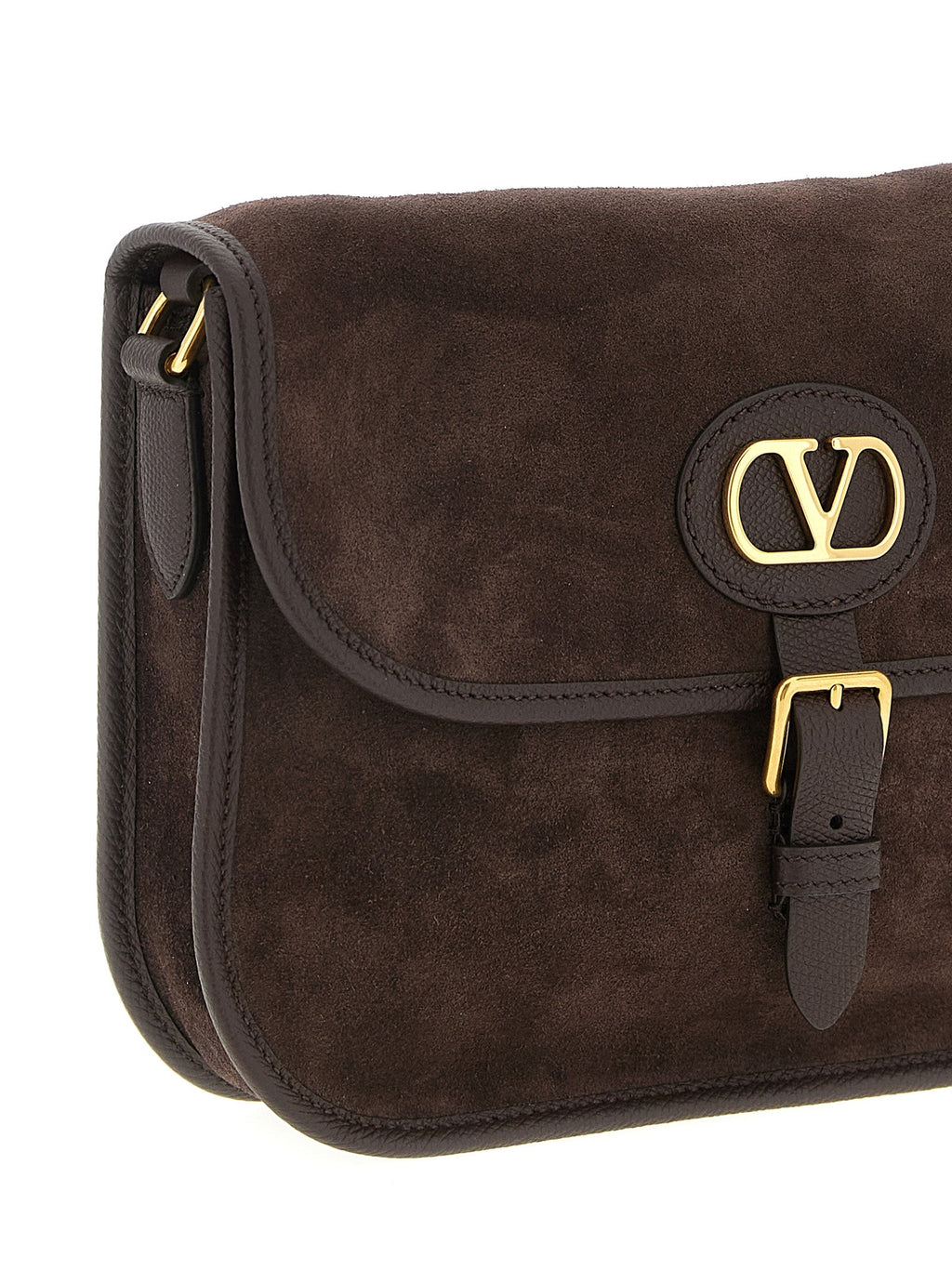 Valentino Garavani Brown Cowhide Crossbody Bag Valentino Garavani