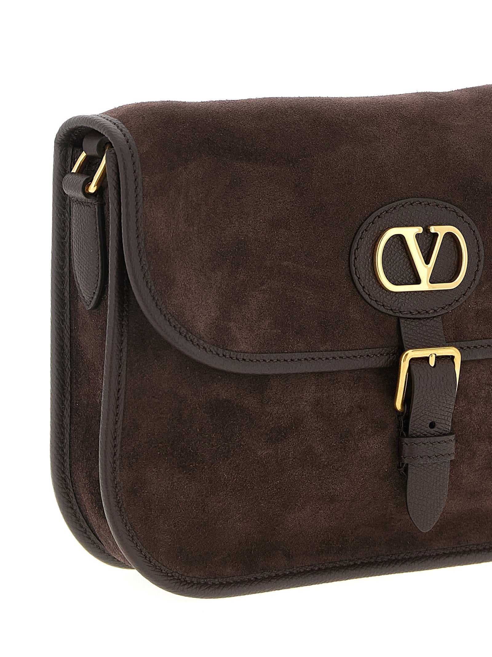 Valentino Garavani Brown Cowhide Crossbody Bag Valentino Garavani