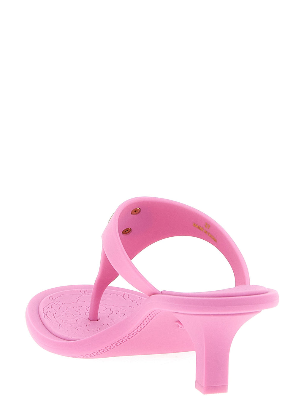 Versace Multicolor Polyurethane Flat Sandals Versace