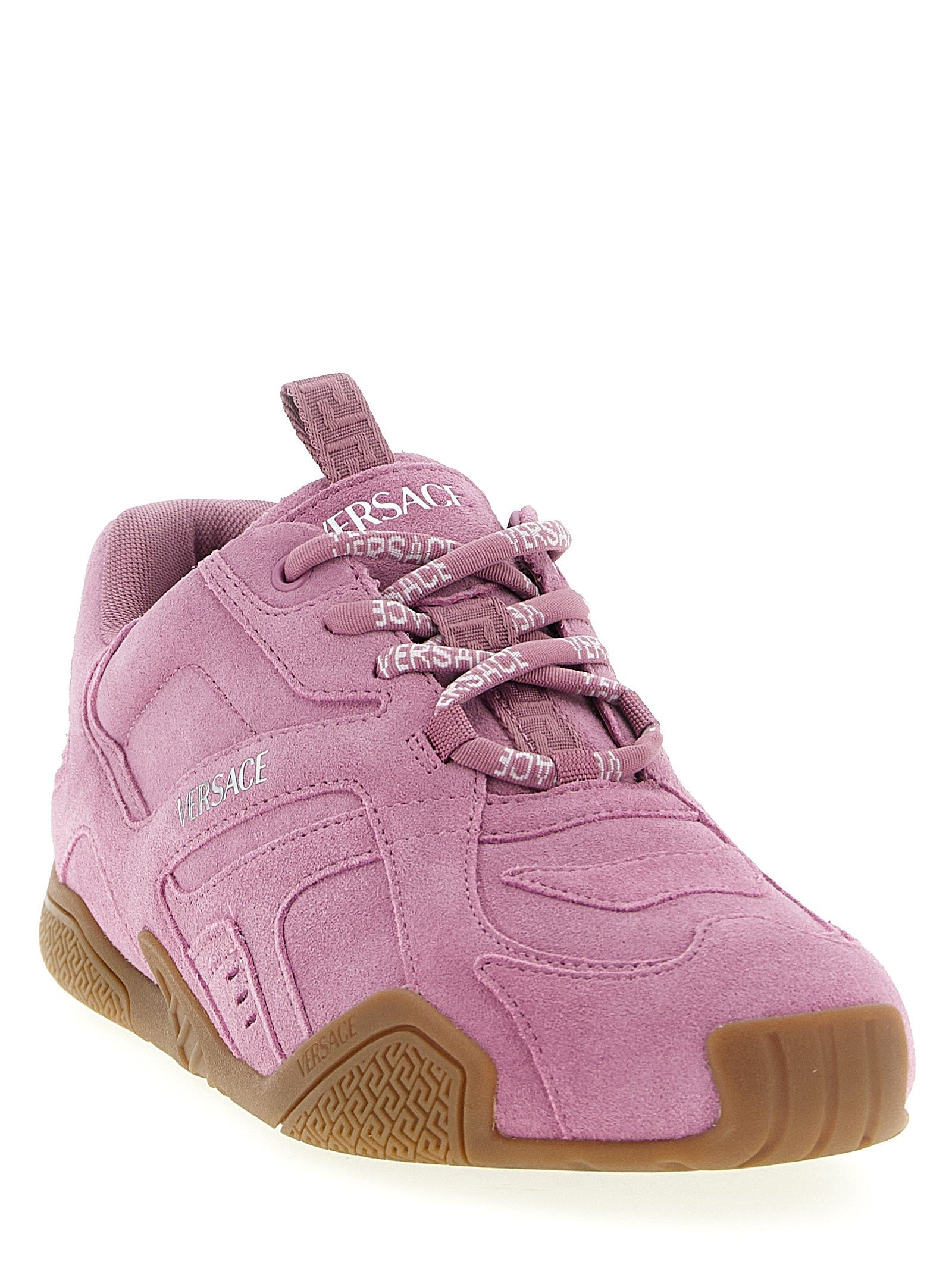 Versace Multicolor Calfskin Athletic Sneakers Versace