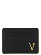 Versace Black Calfskin Cardholder Versace