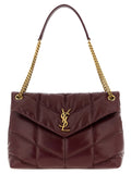 Saint Laurent Bordeaux Calfskin Shoulder Bag Saint Laurent