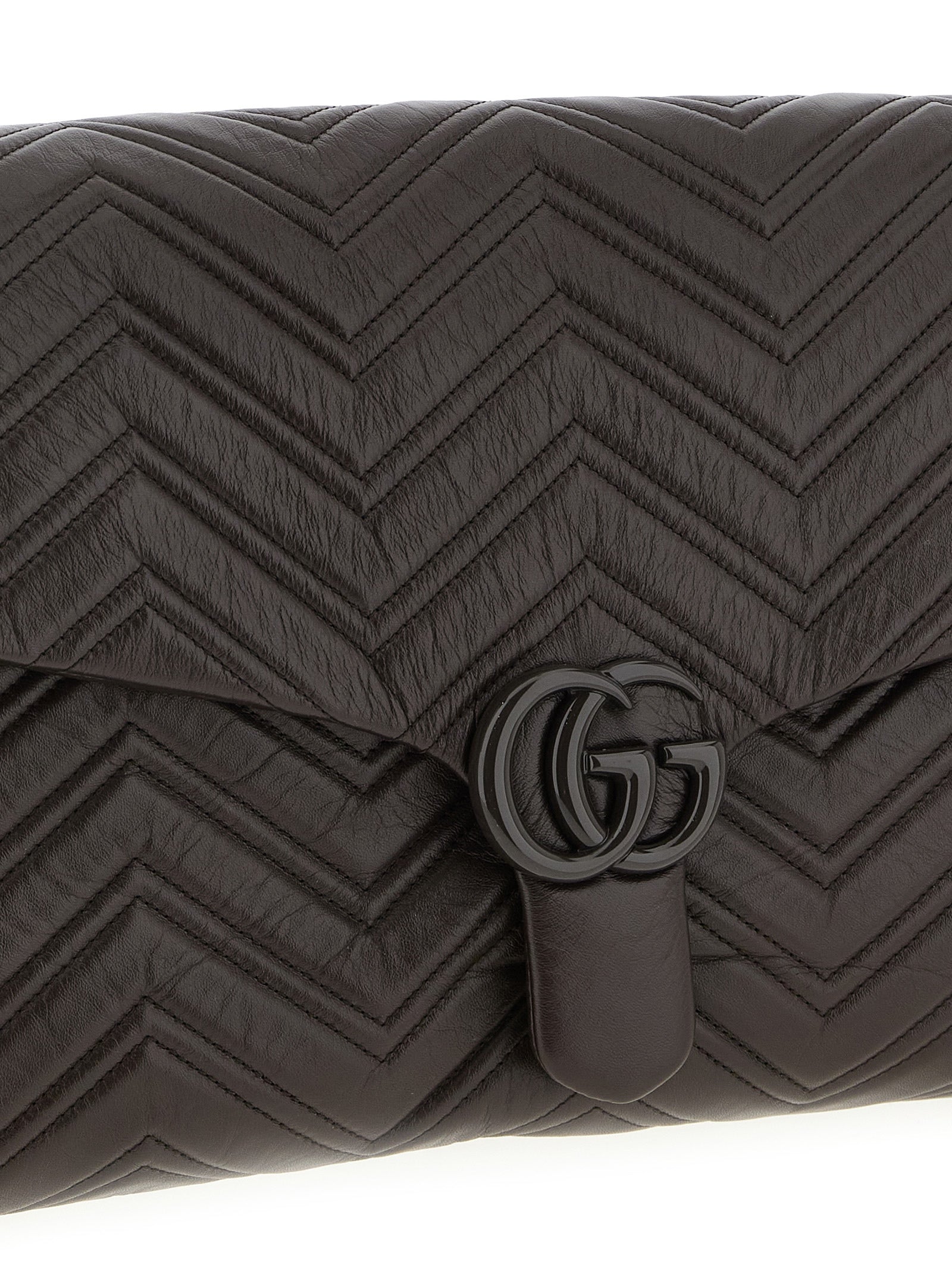Gucci Brown Calfskin Shoulder Bag Gucci