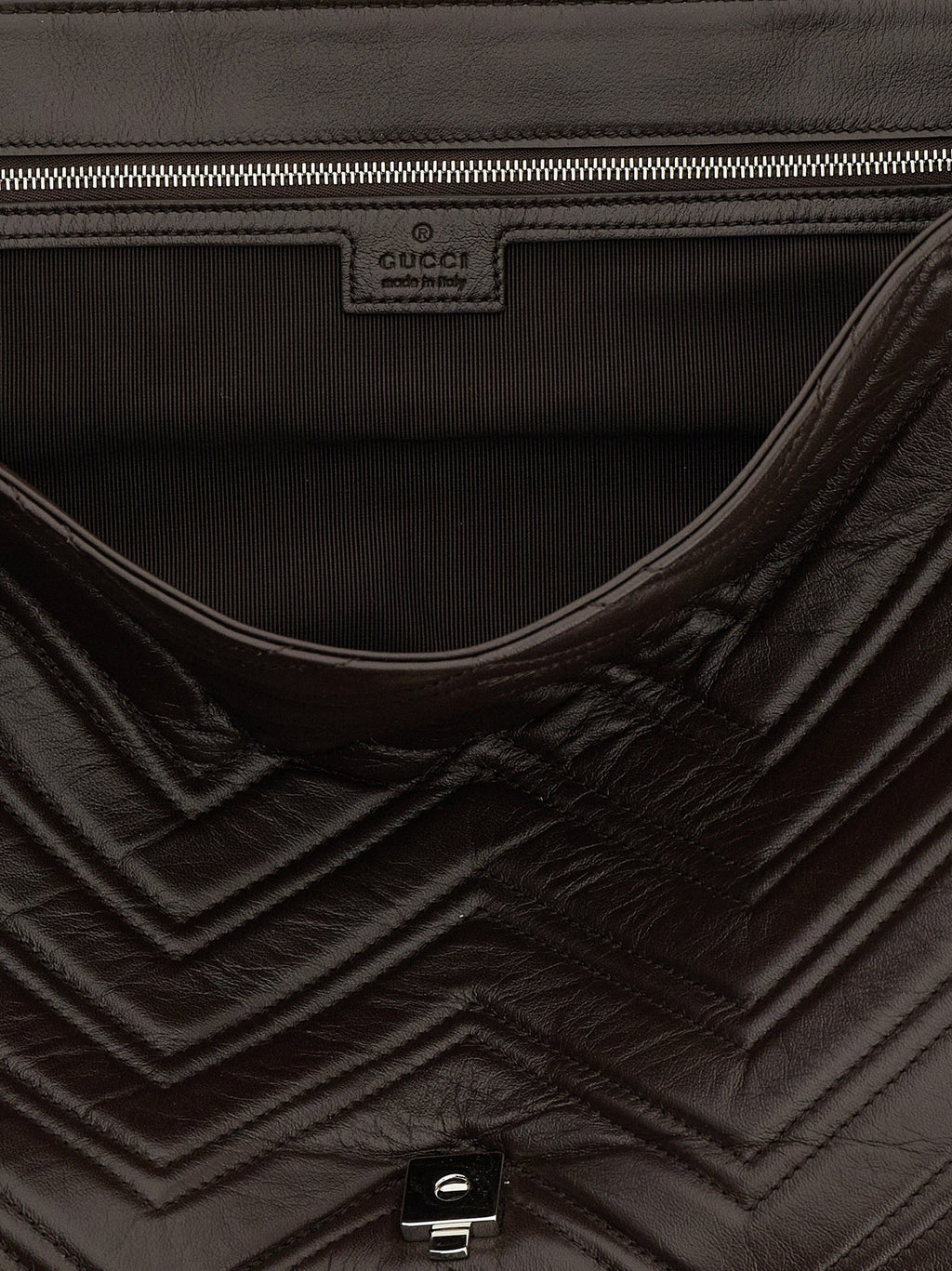 Gucci Brown Calfskin Shoulder Bag Gucci