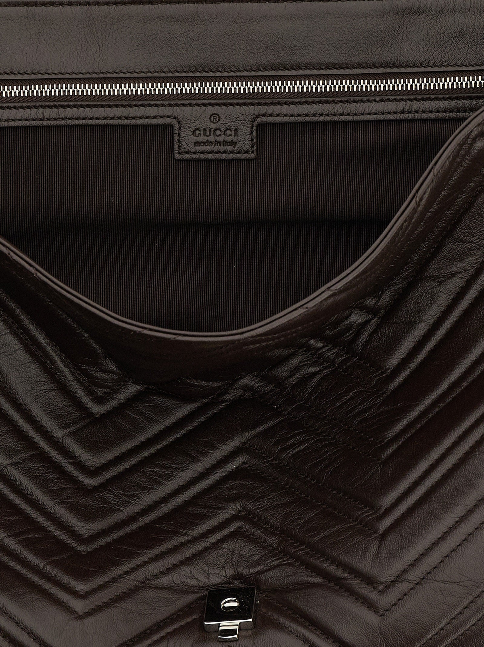 Gucci Brown Calfskin Shoulder Bag Gucci