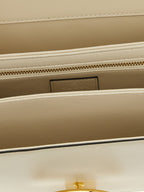 Gucci White Calfskin Shoulder Bag Gucci