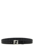 Fendi Black Calfskin Regular Belt Fendi