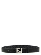 Fendi Black Calfskin Regular Belt Fendi