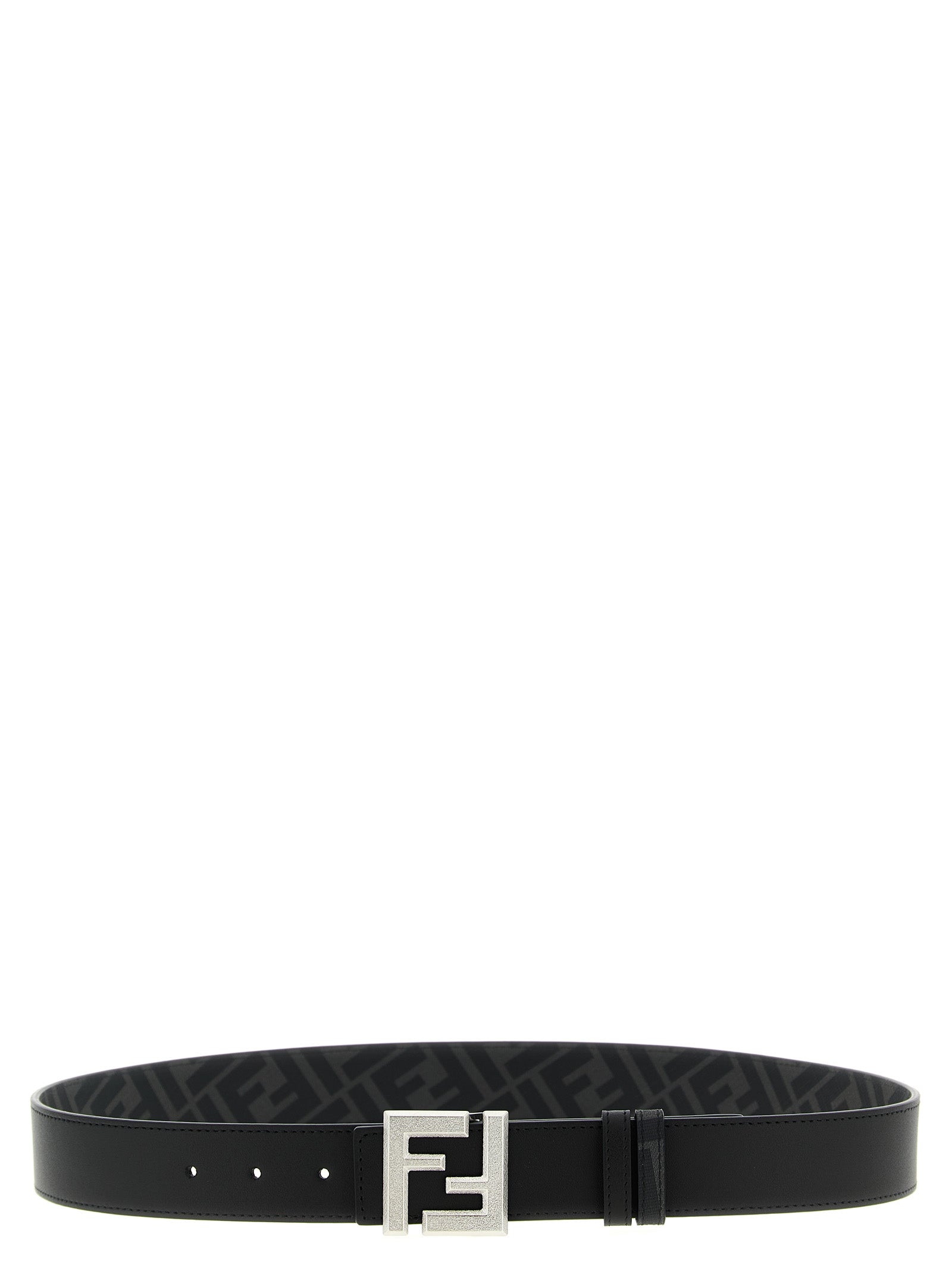 Fendi Black Calfskin Regular Belt Fendi