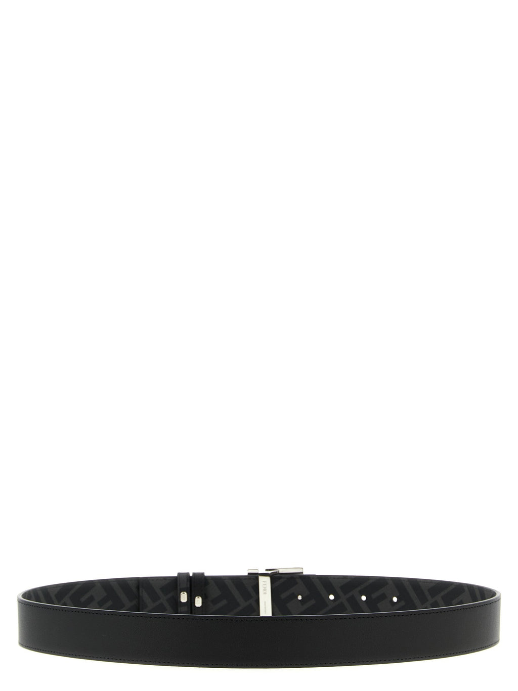 Fendi Black Calfskin Regular Belt Fendi