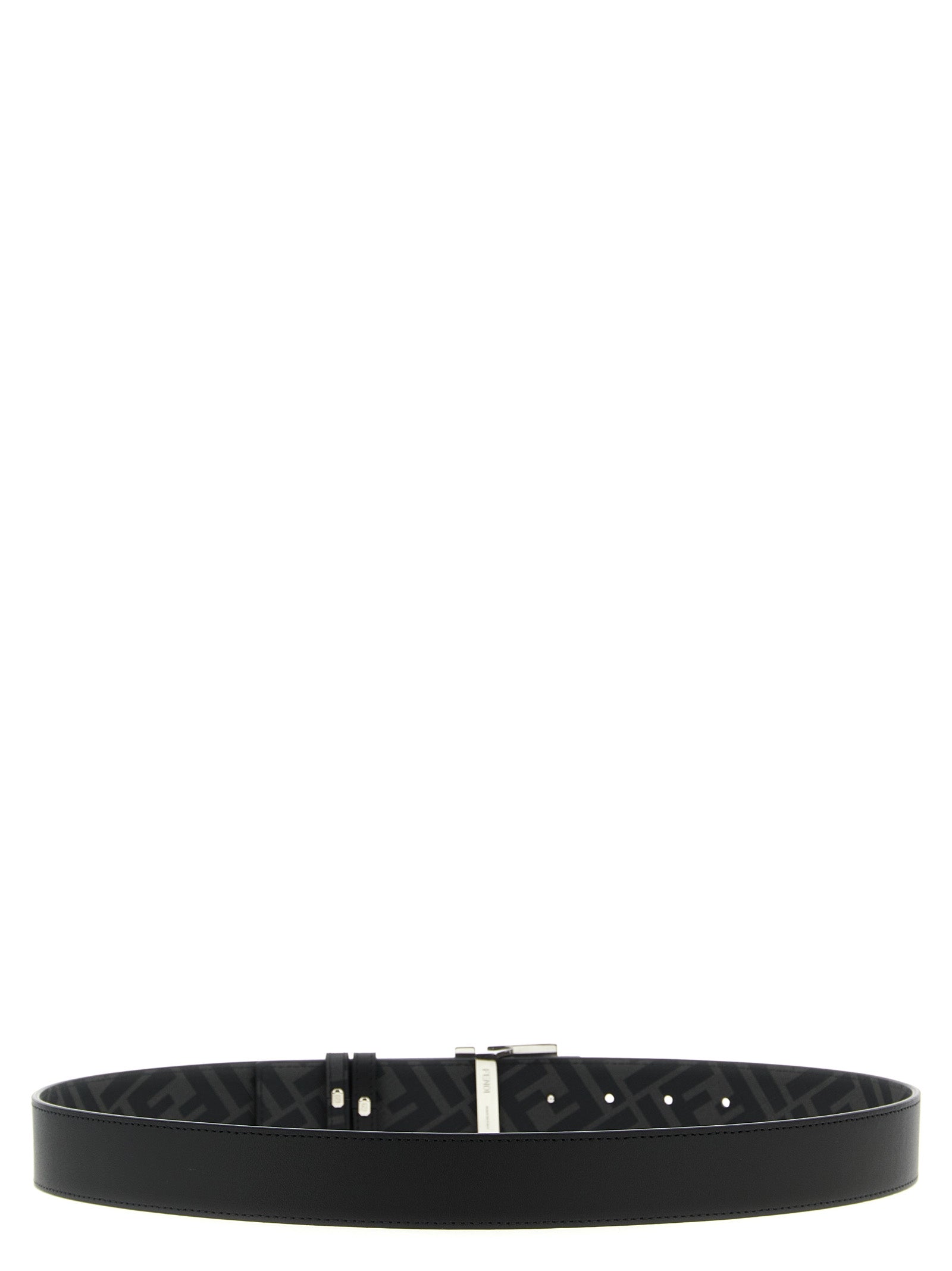 Fendi Black Calfskin Regular Belt Fendi
