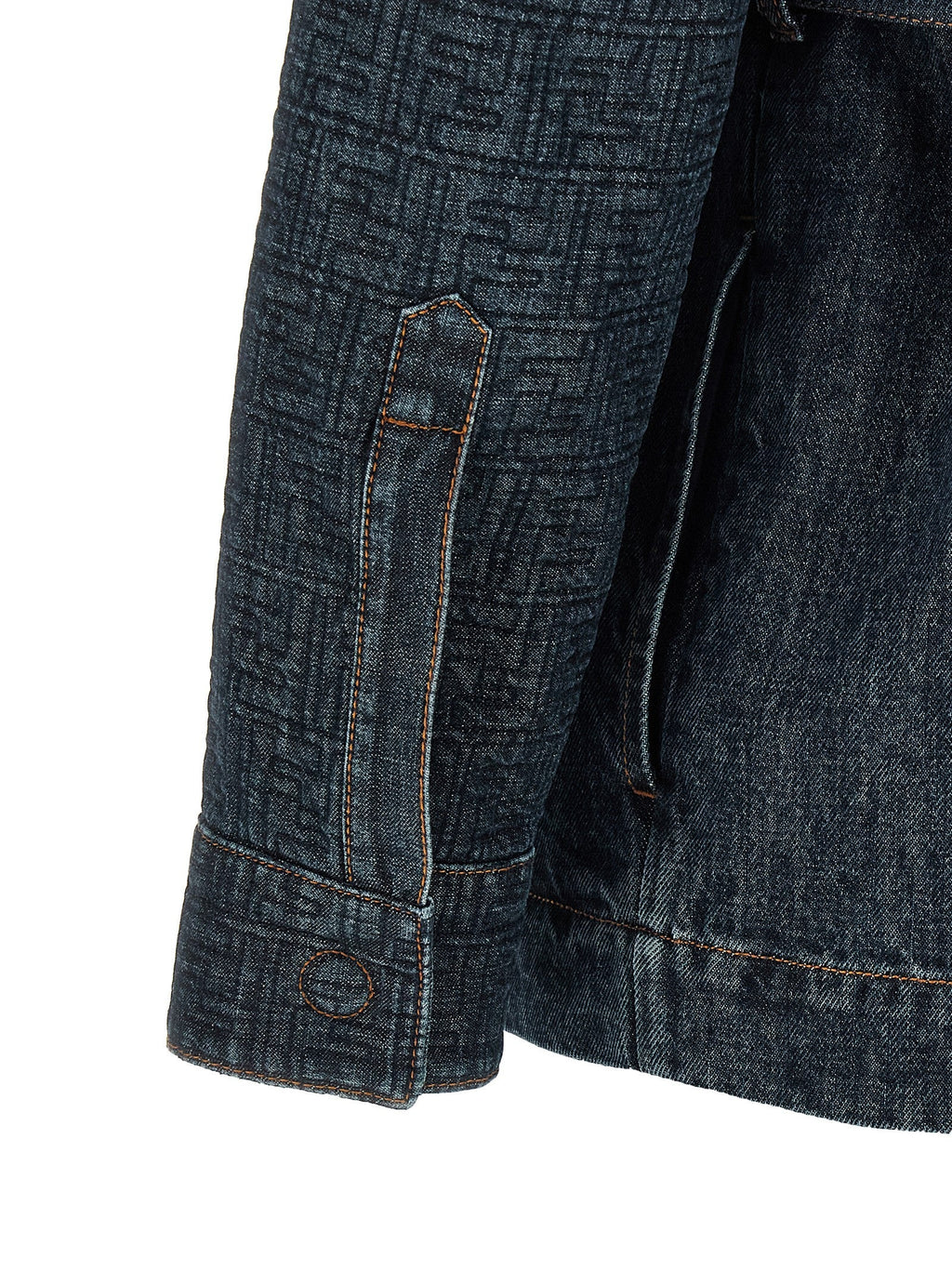 Fendi Blue Cotton Denim Jacket Fendi