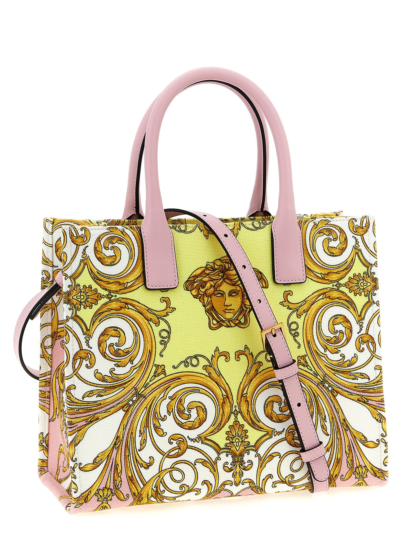 Versace Multicolor Cotton Tote Bag Versace