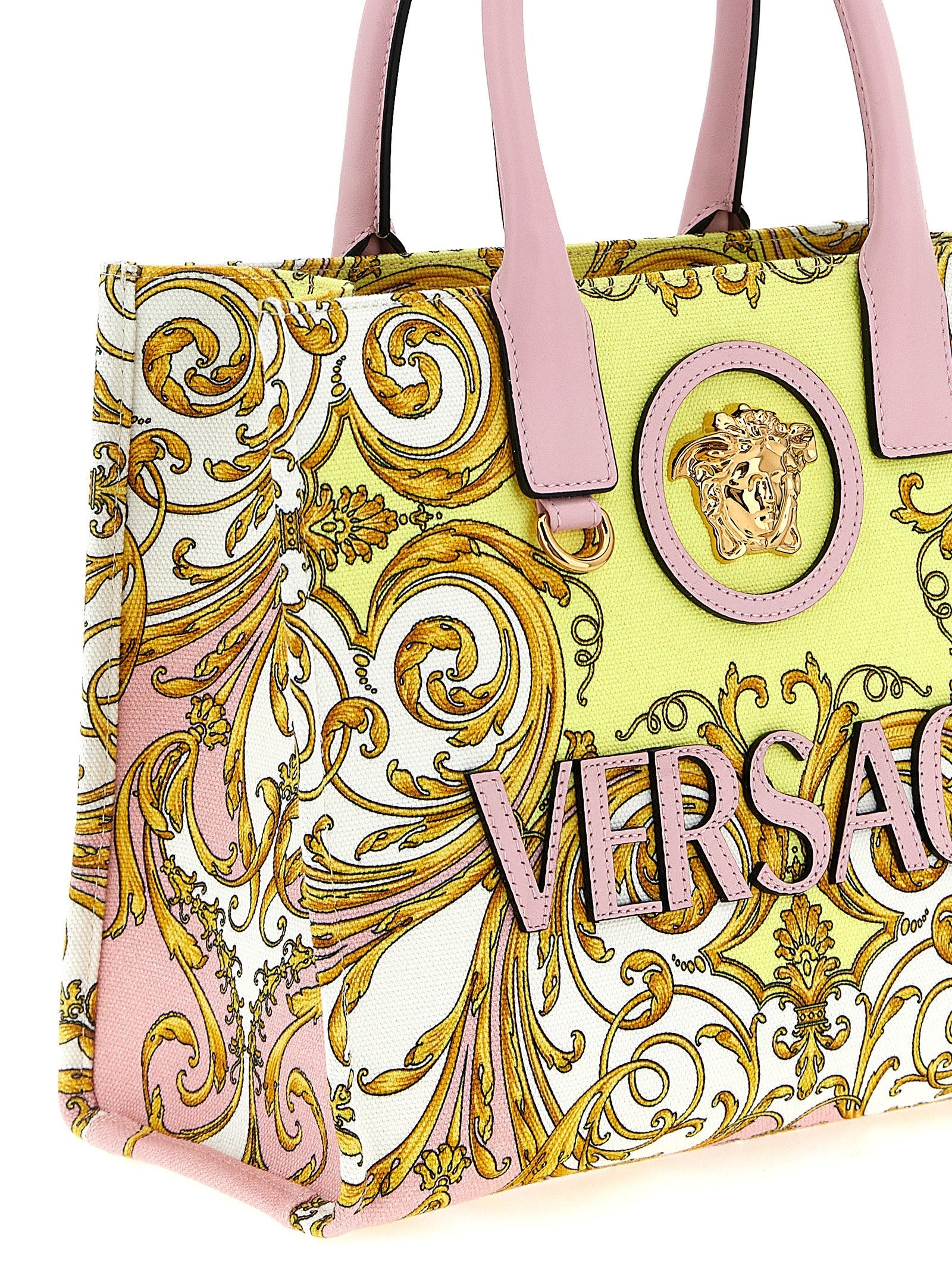 Versace Multicolor Cotton Tote Bag Versace