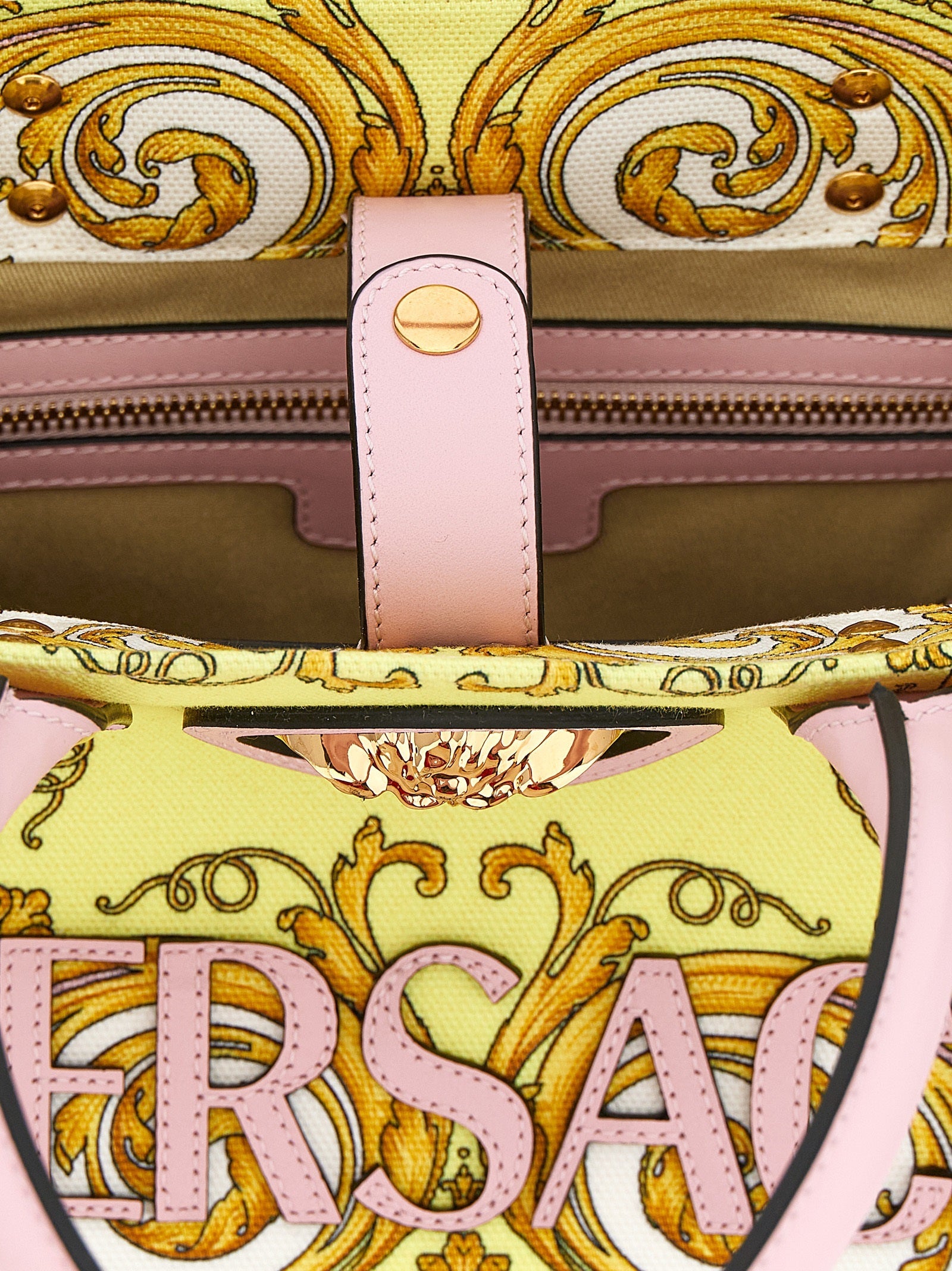 Versace Multicolor Cotton Tote Bag Versace