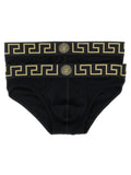 Versace Black Cotton Briefs Versace