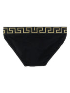 Versace Black Cotton Briefs Versace