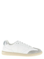 Versace White Calfskin Low Top Sneakers Versace