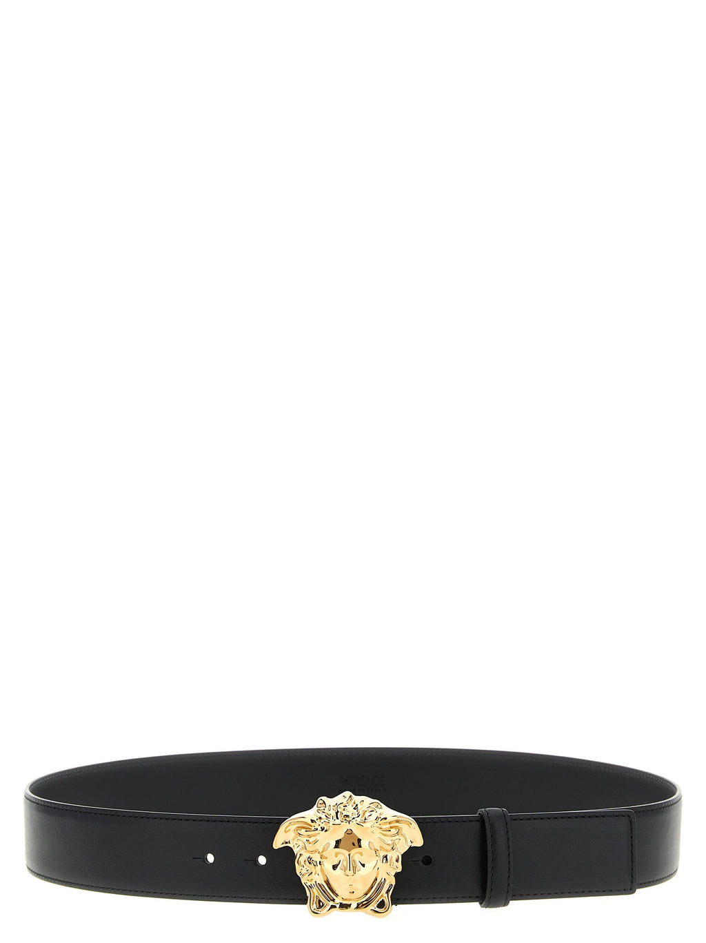 Versace Black Calfskin Regular Belt Versace