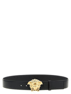 Versace Black Calfskin Regular Belt Versace