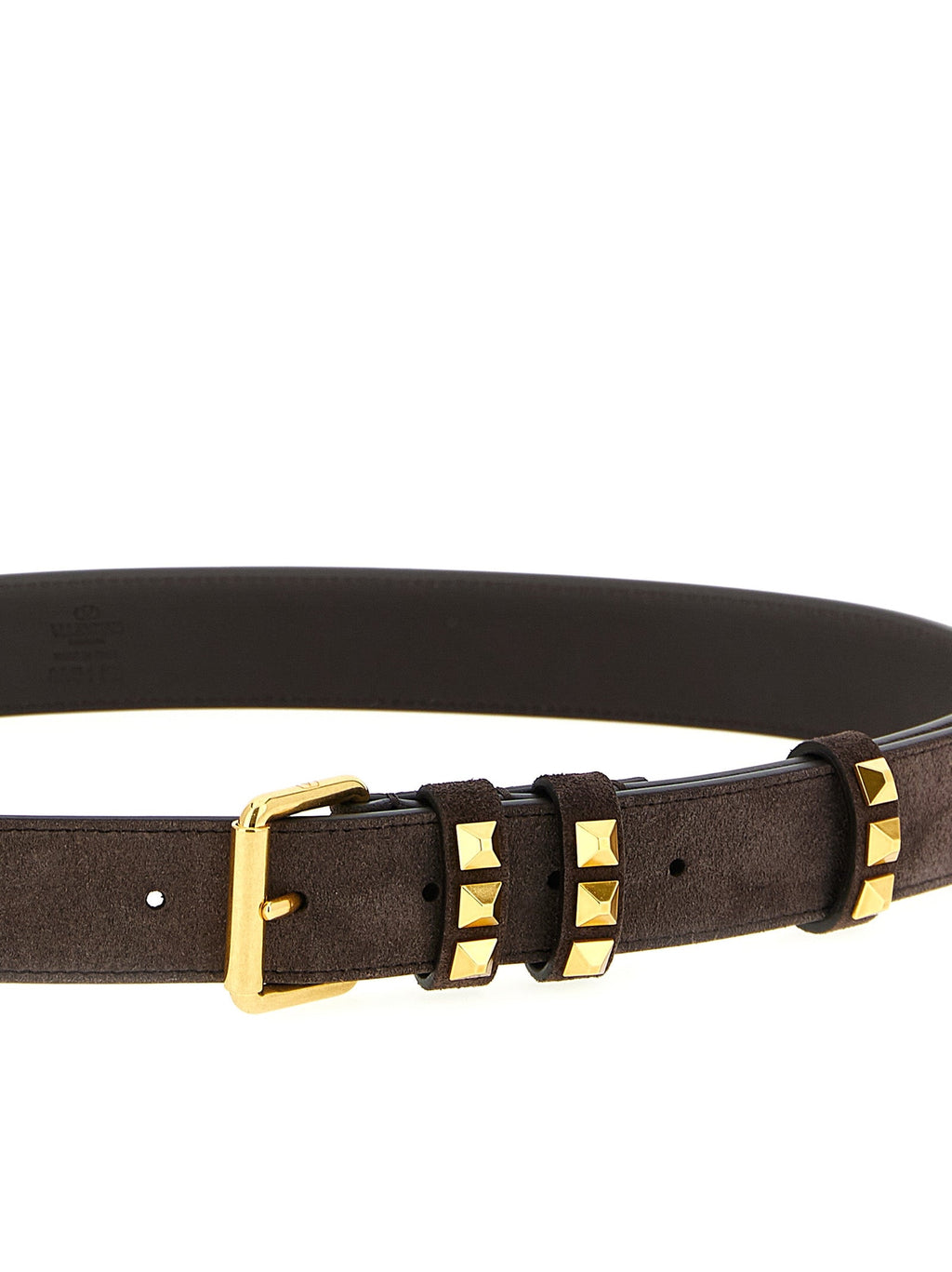 Valentino Garavani Brown Cowhide Belt Valentino Garavani