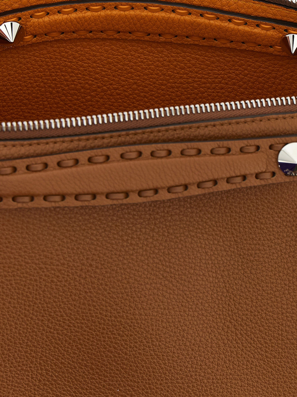 Fendi Brown Calfskin Handbag Fendi