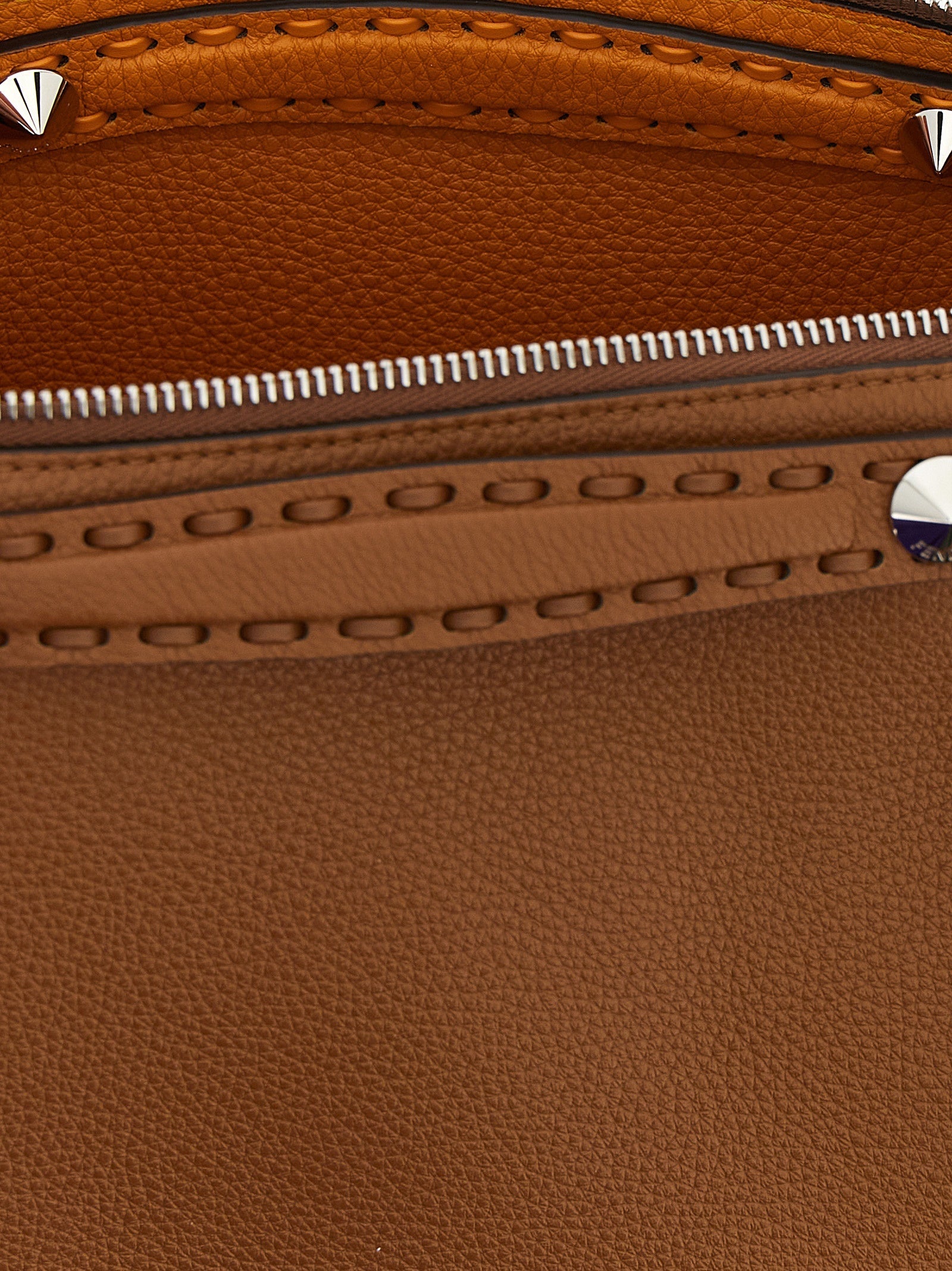 Fendi Brown Calfskin Handbag Fendi