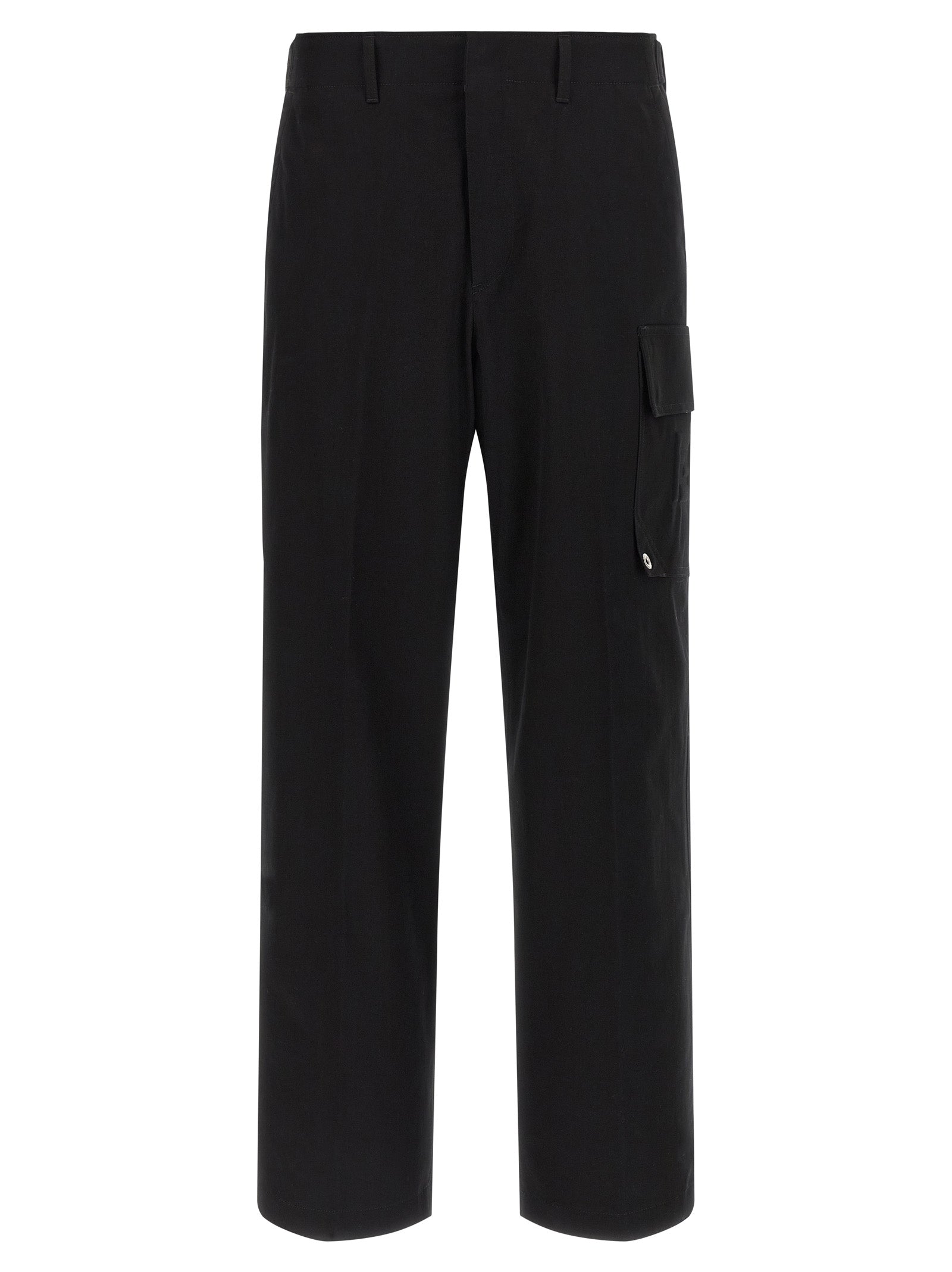 Fendi Black Cotton Cargo Pants Fendi