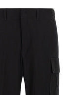 Fendi Black Cotton Cargo Pants Fendi